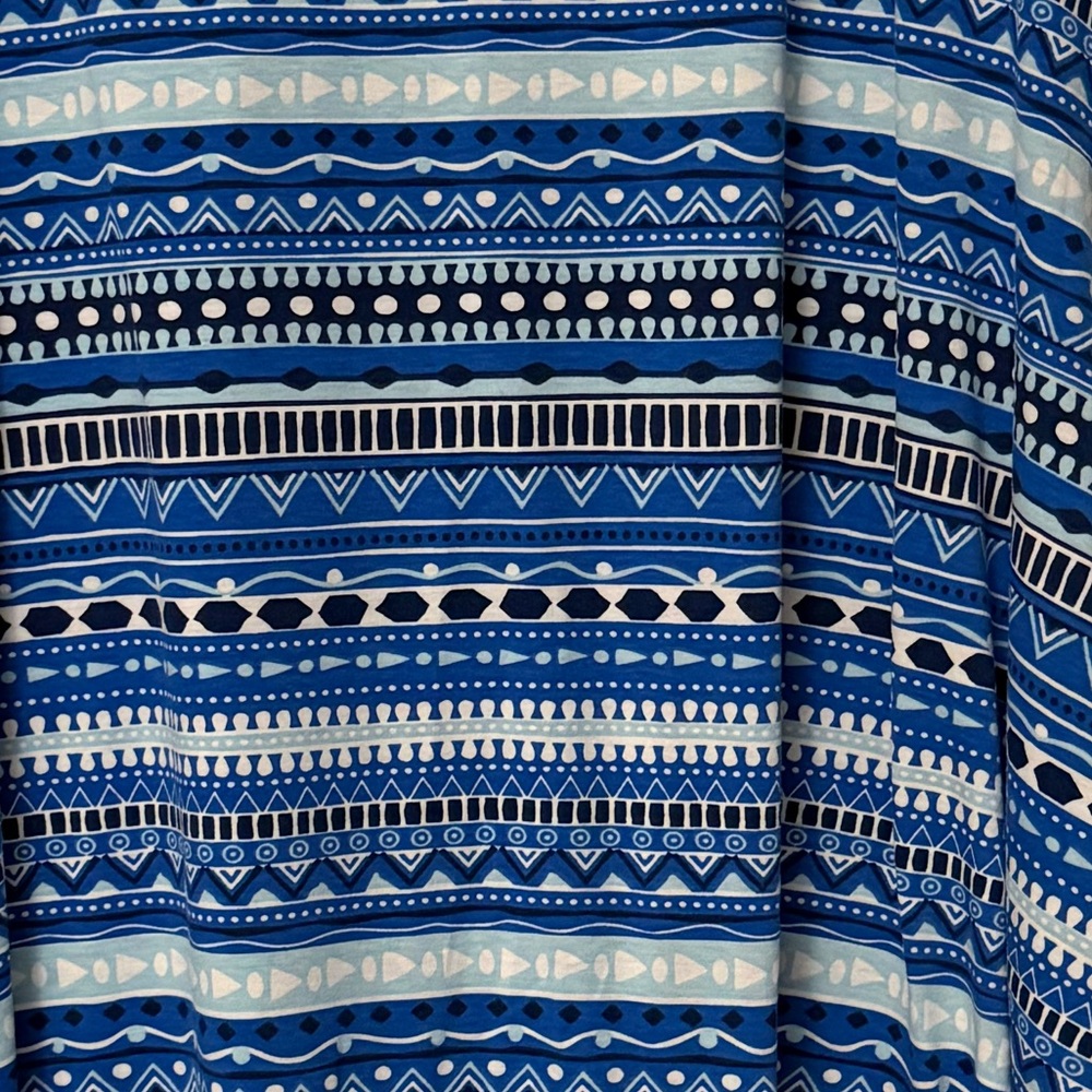 LuLaRoe Blue Geometric Dress - Picture 4 of 4